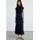Mango midi jurk - donkerblauw