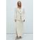Mango maxi rok met split - ecru