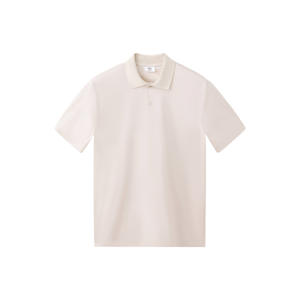 regular fit gebreide polo - pastelgrijs