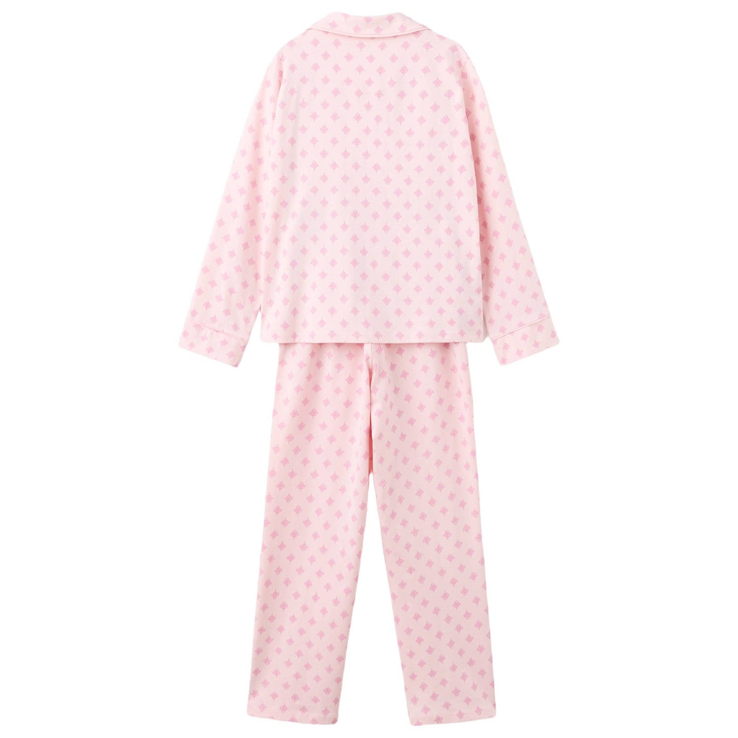 Mango Kids pyjama met print roze