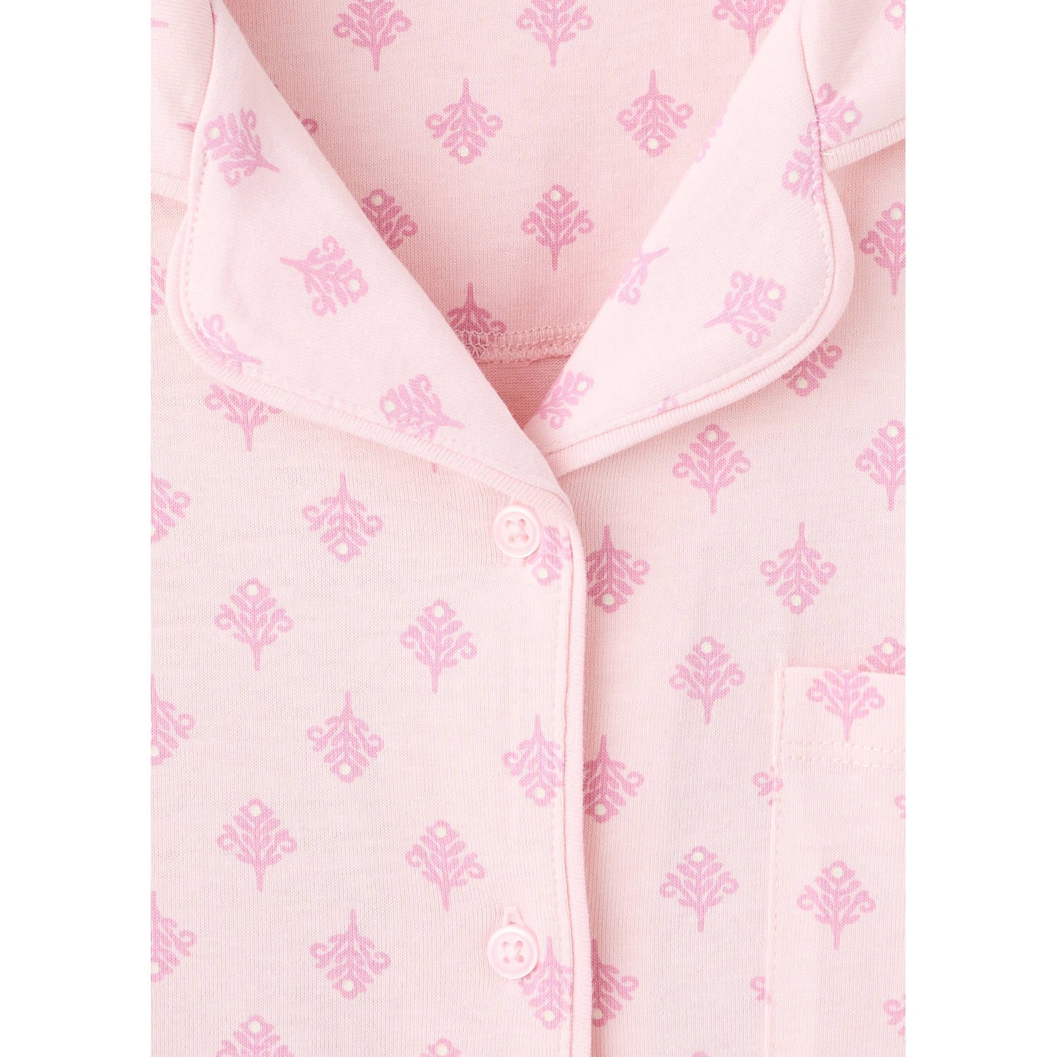Mango Kids pyjama met print roze