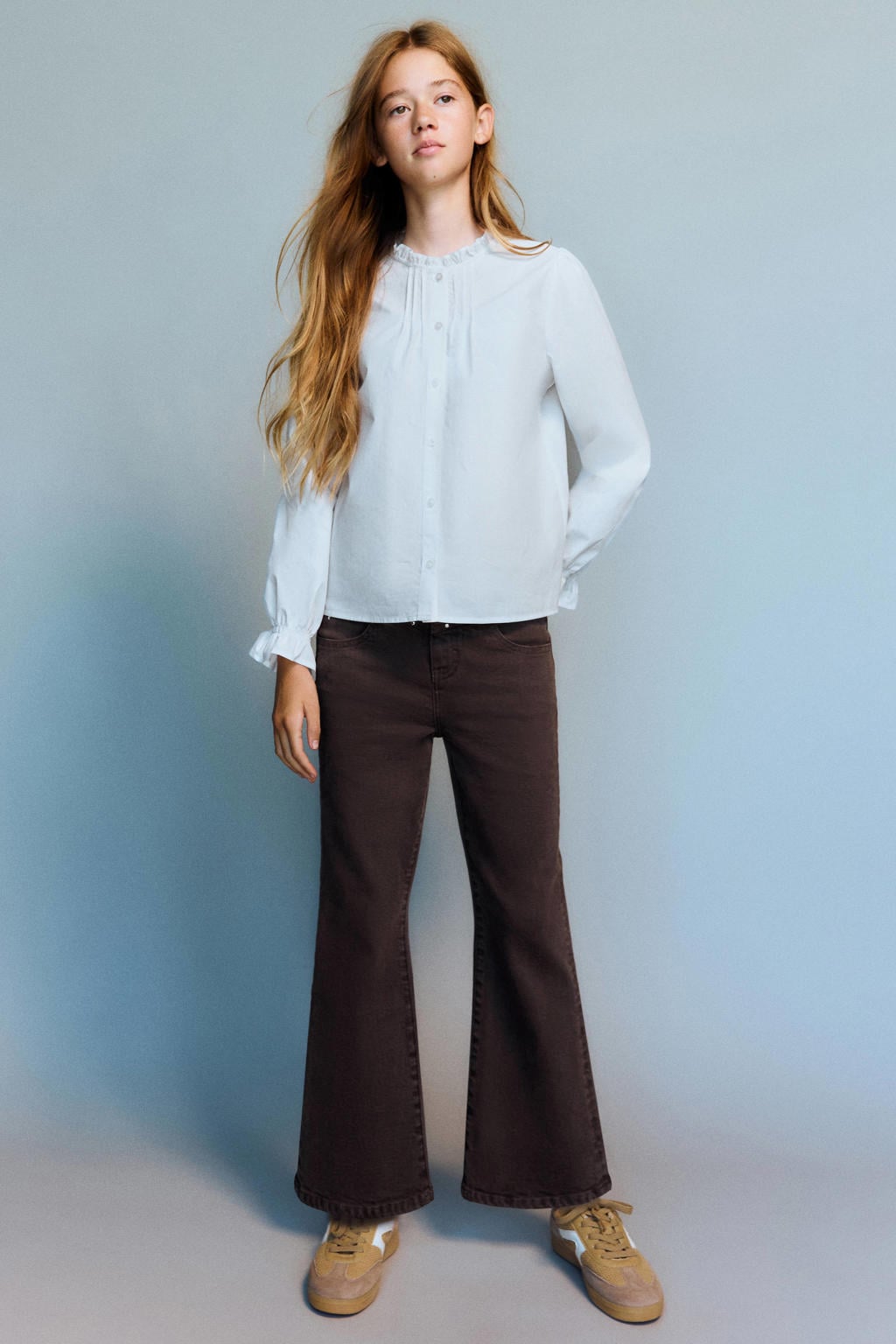 Mango Kids flared jeans met studs