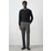 Mango Man slim fit cropped broek - middengrijs