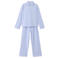 Mango Kids gestreepte pyjama - lichtblauw/wit