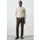 Mango Man katoenen regular fit gebreide trui - lichtbeige