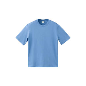 relaxed fit T-shirt - middenblauw