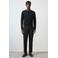 Mango Man slim fit cropped broek - zwart