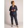 Colletta regular fit blazer Plus Size met print - zwart