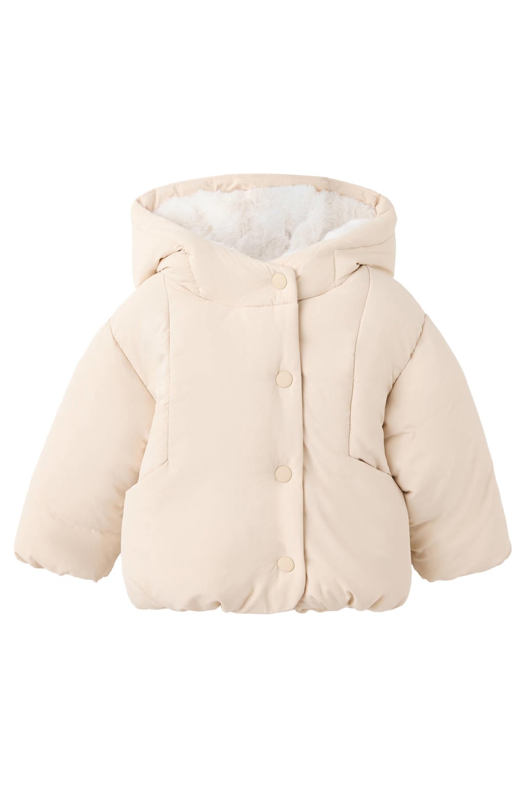 Mango Kids gewatteerde winterjas - beige