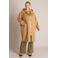 Yest Curve Plus Size wintermantel met wol - camel