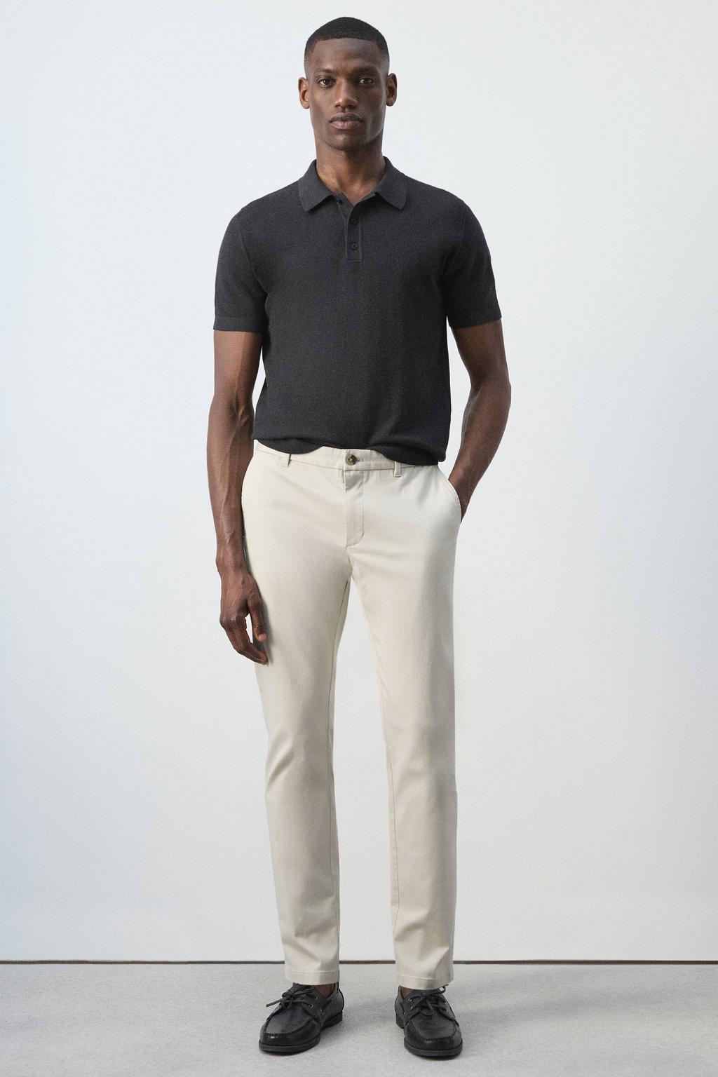 Mango Man slim fit chino - lichtbeige