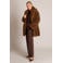 Yest Curve Plus Size teddy winterjas - bruin