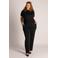 Colletta straight leg broek Plus Size - zwart