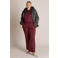Yest Curve Plus Size winterjas met wol - grijs