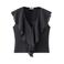 MANGO TEEN mouwloze top met ruches - antraciet