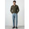 Mango Man regular fit gebreide polo - donkergroen