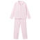 Mango Kids gestreepte pyjama - roze/wit