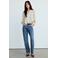 Mango gestreepte blouse - ecru