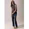 Mango kanten top met cut-out - grijs