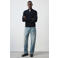 Mango Man regular fit gebreide trui - marine