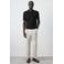 Mango Man regular fit gebreide polo - zwart