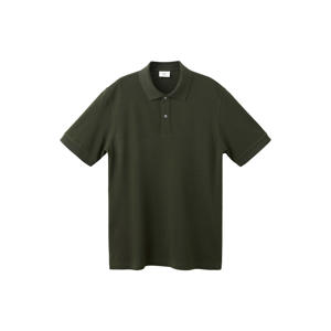 regular fit gebreide piqué polo - middengroen
