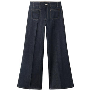 wide leg jeans - donkerblauw