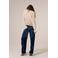 Mango regular fit barrel jeans - donkerblauw