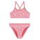 WE Fashion cropbikini met zebraprint - roze