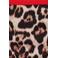 WE Fashion cropbikini met panterprint - beige/bruin/rood