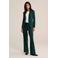 WE Fashion jersey loose fit pantalon met plooien - groen