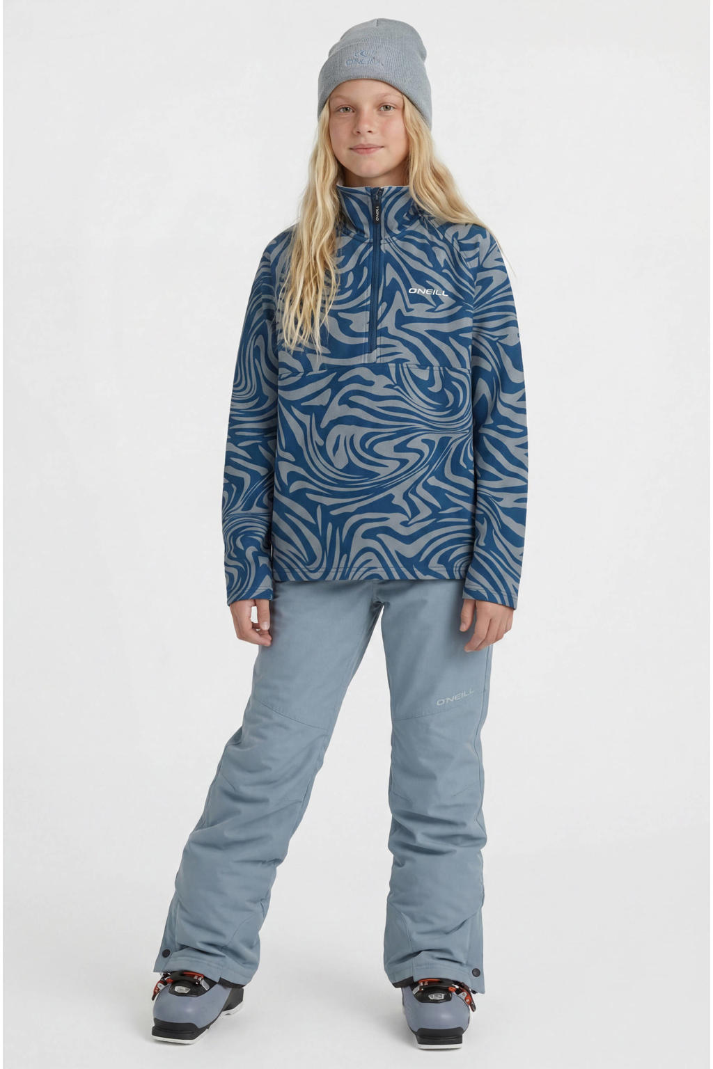 Blauwe jongens en meisjes O'Neill skibroek van polyester met effen