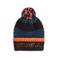 O'Neill muts met pompons - donkerblauw/zwart/oranje