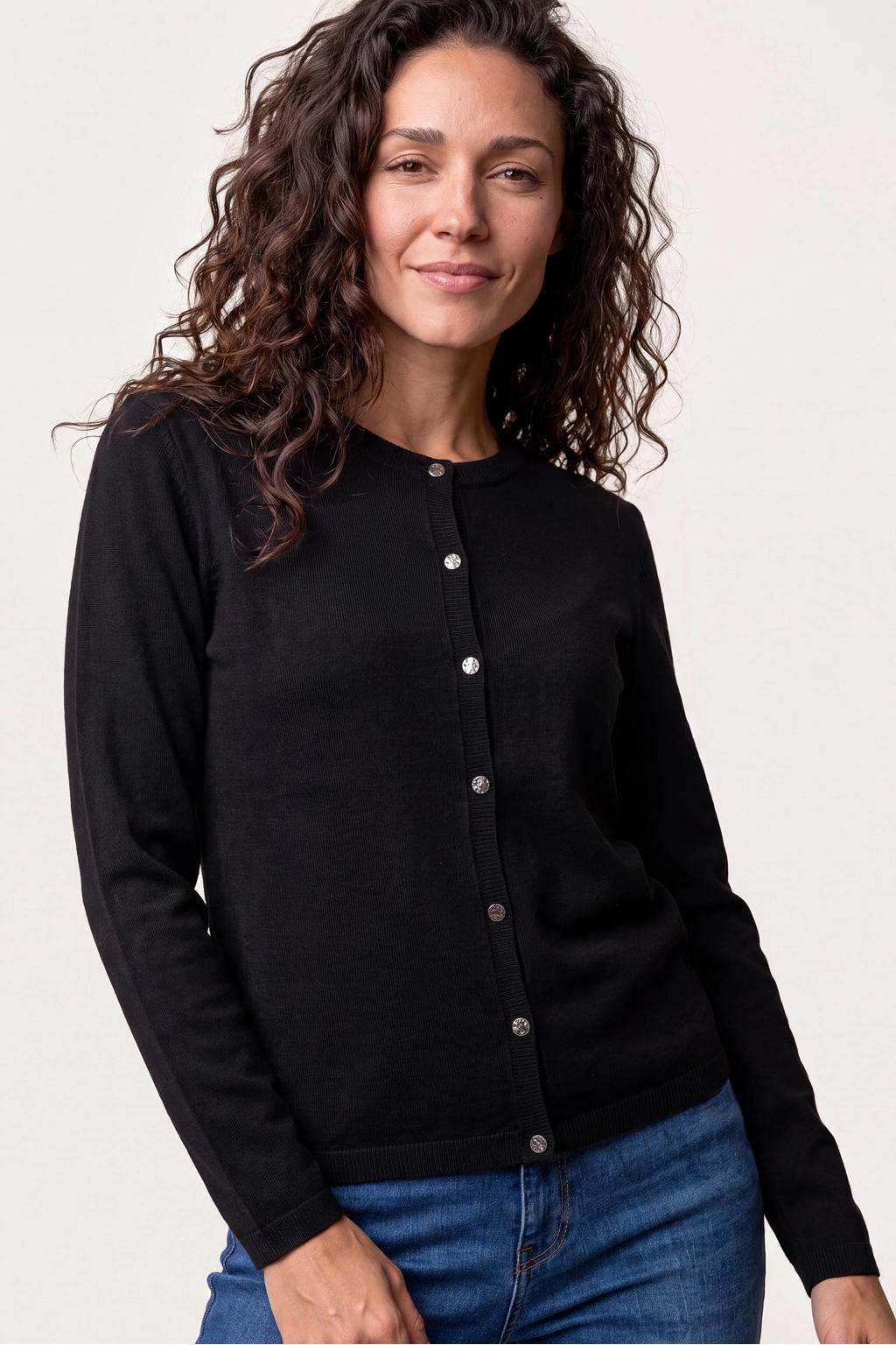 Miss Etam gebreide vest - zwart