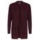 Miss Etam Regulier rechtvallend gebreid vest - aubergine