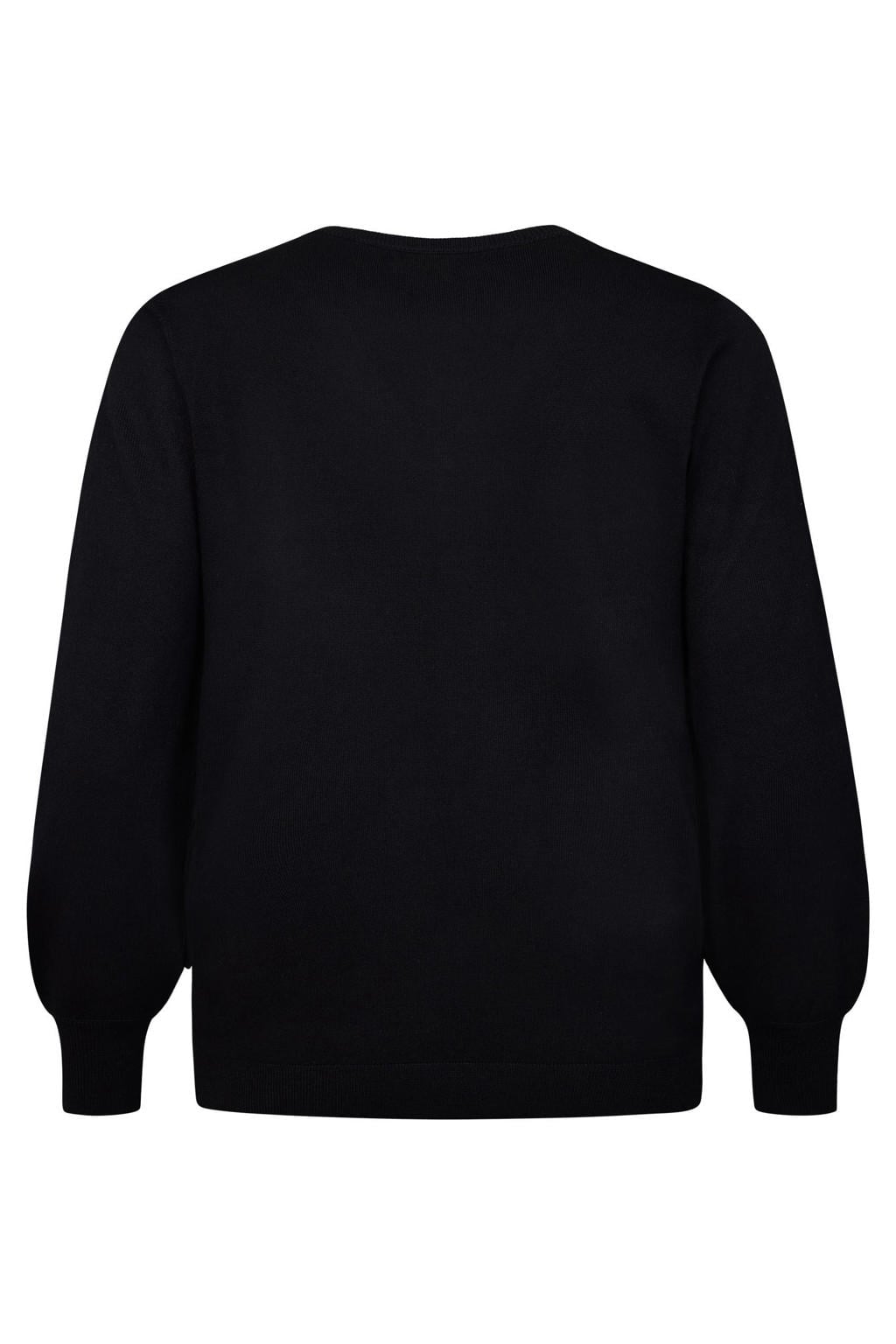 Miss Etam Plus sweater - zwart