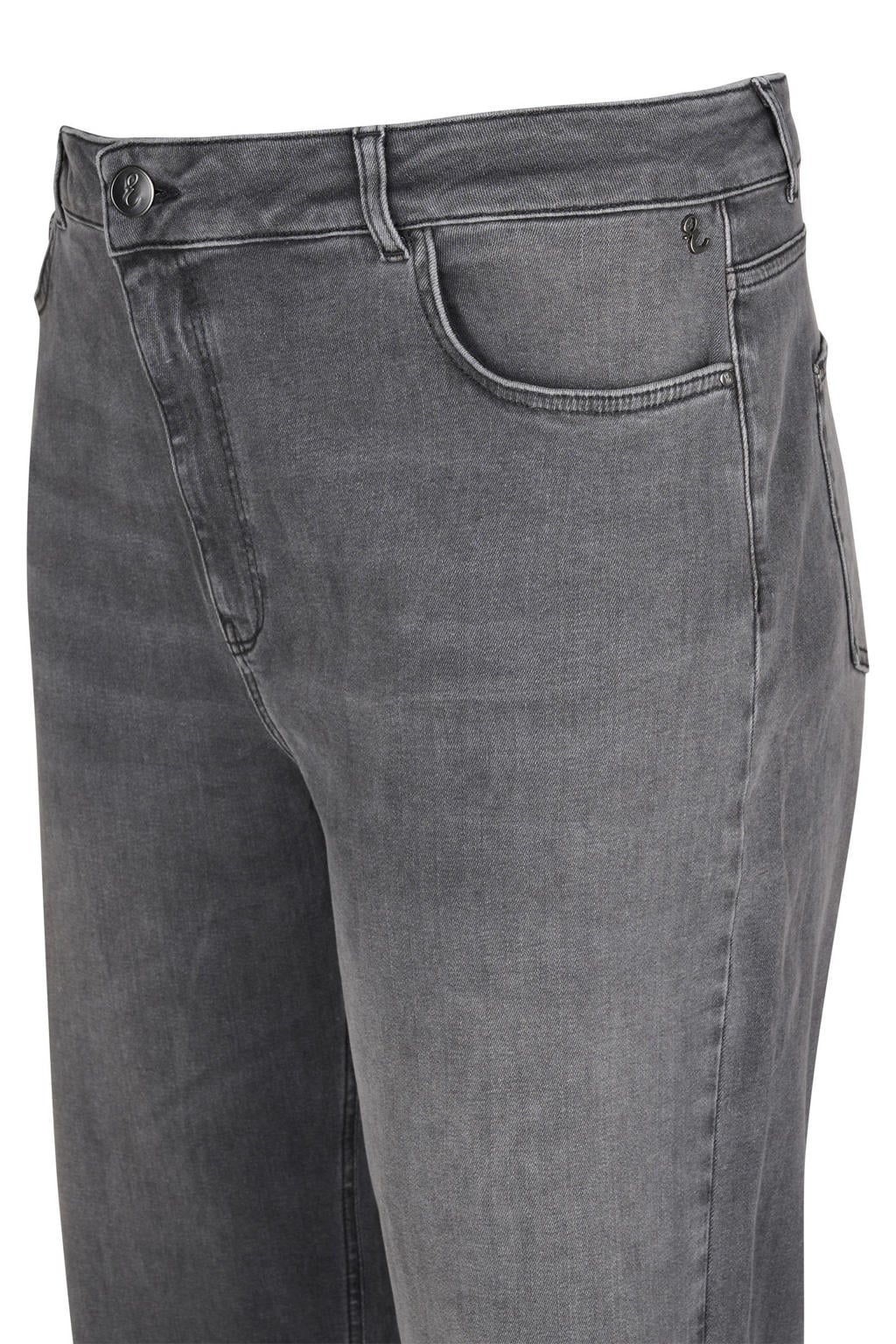 Miss Etam Plus wide leg jeans - grijs denim