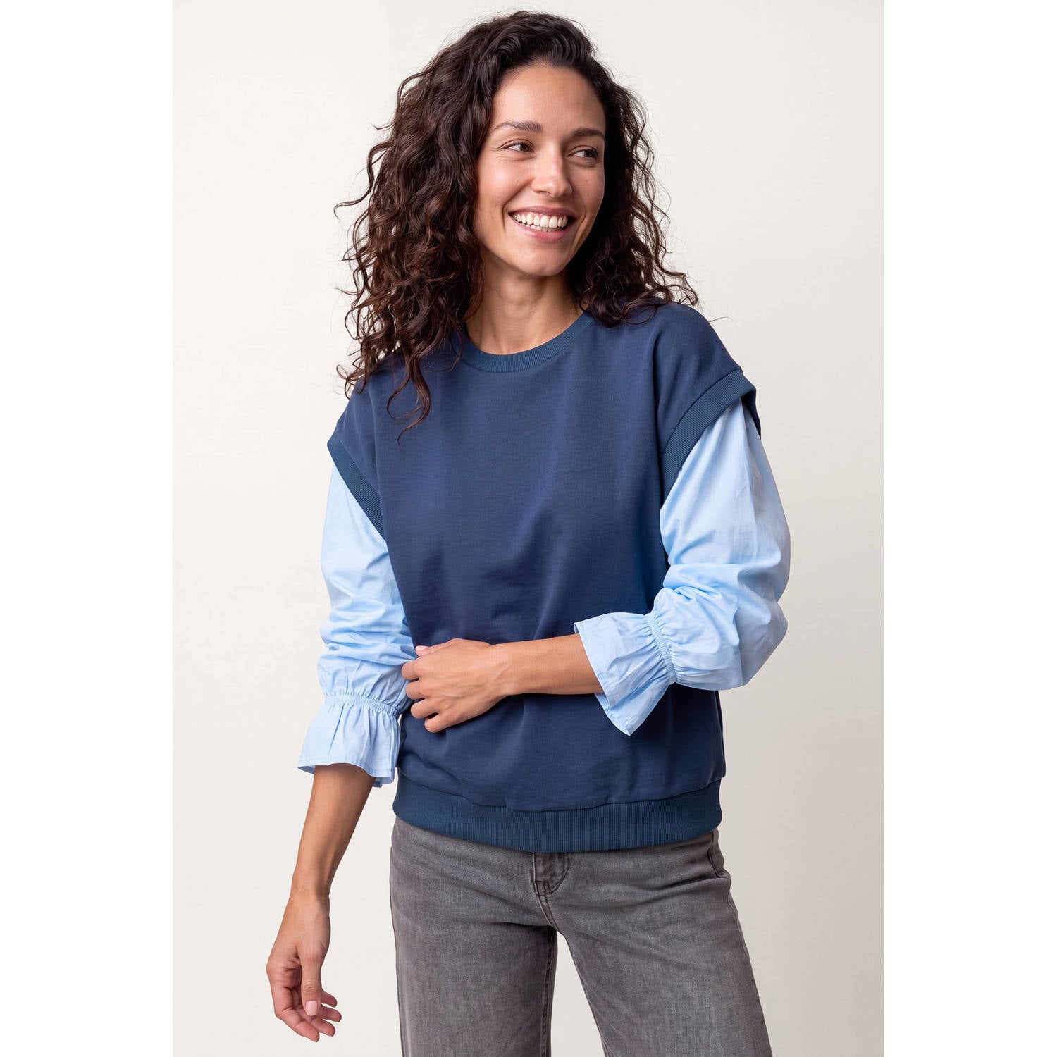 Miss Etam sweater blauw