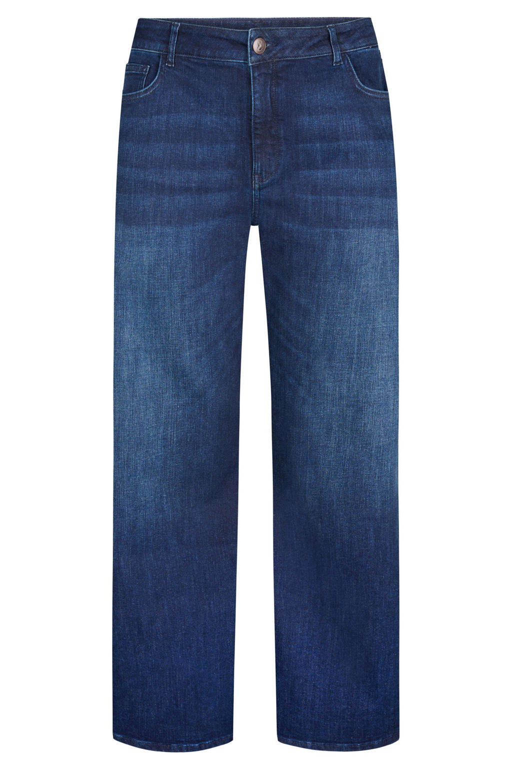 Miss Etam Plus wide leg jeans - donkerblauw