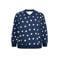 Miss Etam Plus katoenen sweater met stippen - blauw