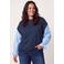Miss Etam Plus sweater - blauw