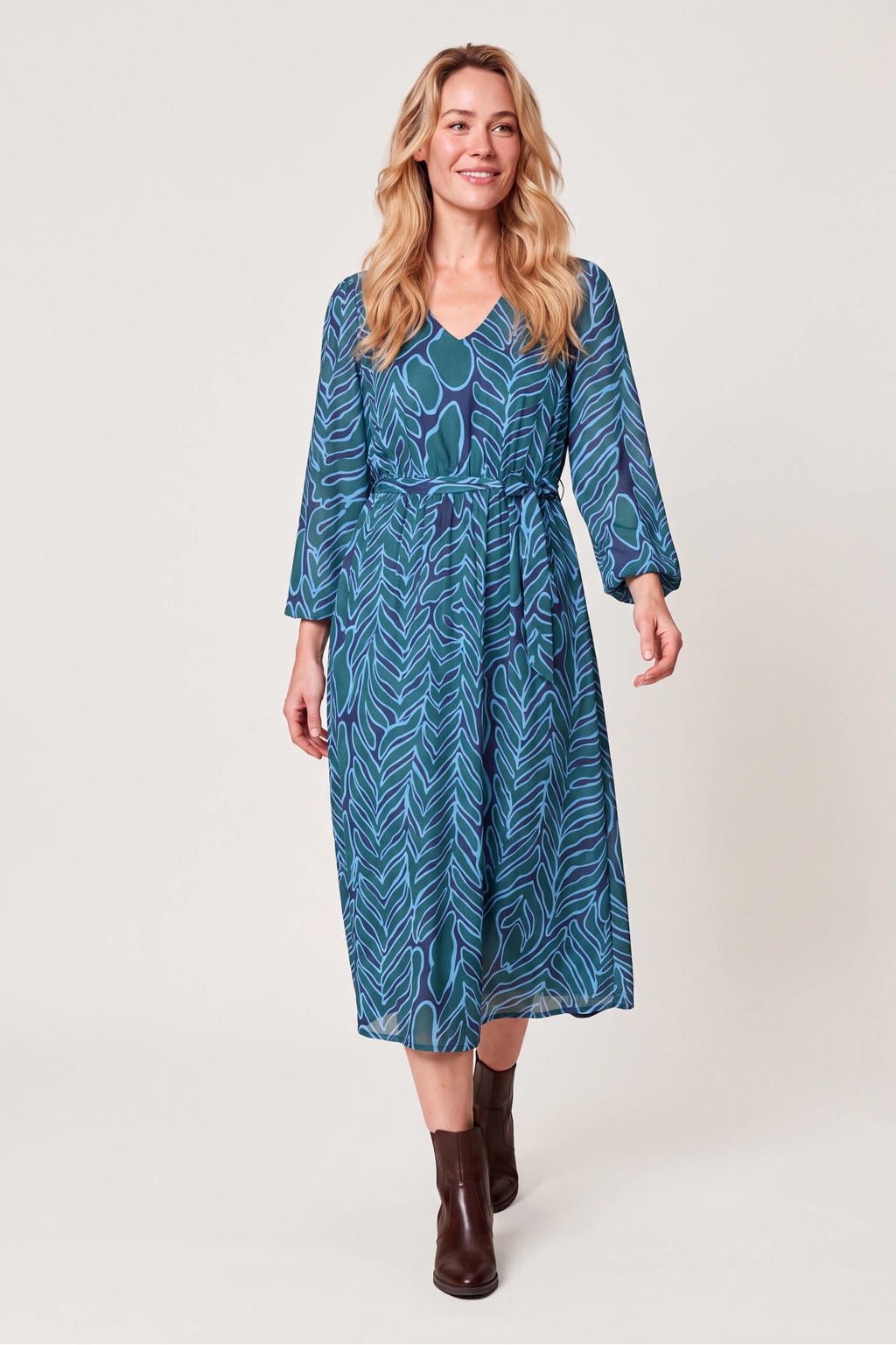 Miss Etam midi jurk - blauw