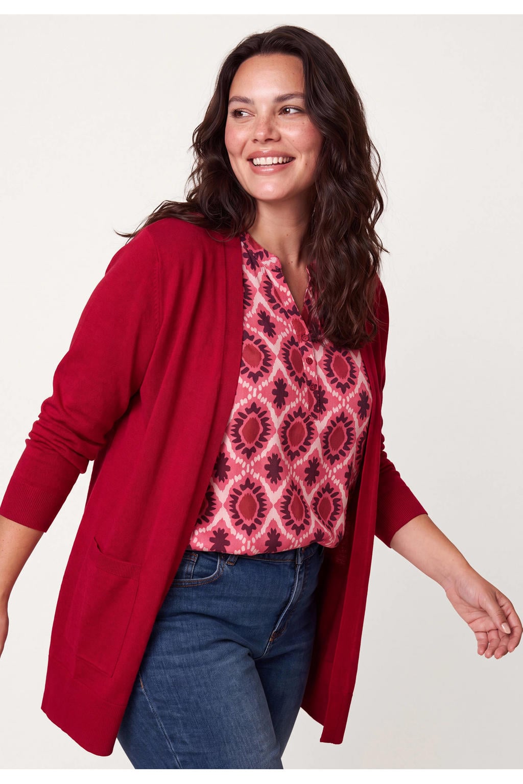 Miss Etam Plus gebreid vest
