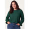 Miss Etam Plus top - donkergroen
