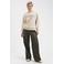 Lady Day sweater met tekstprint en wol - beige