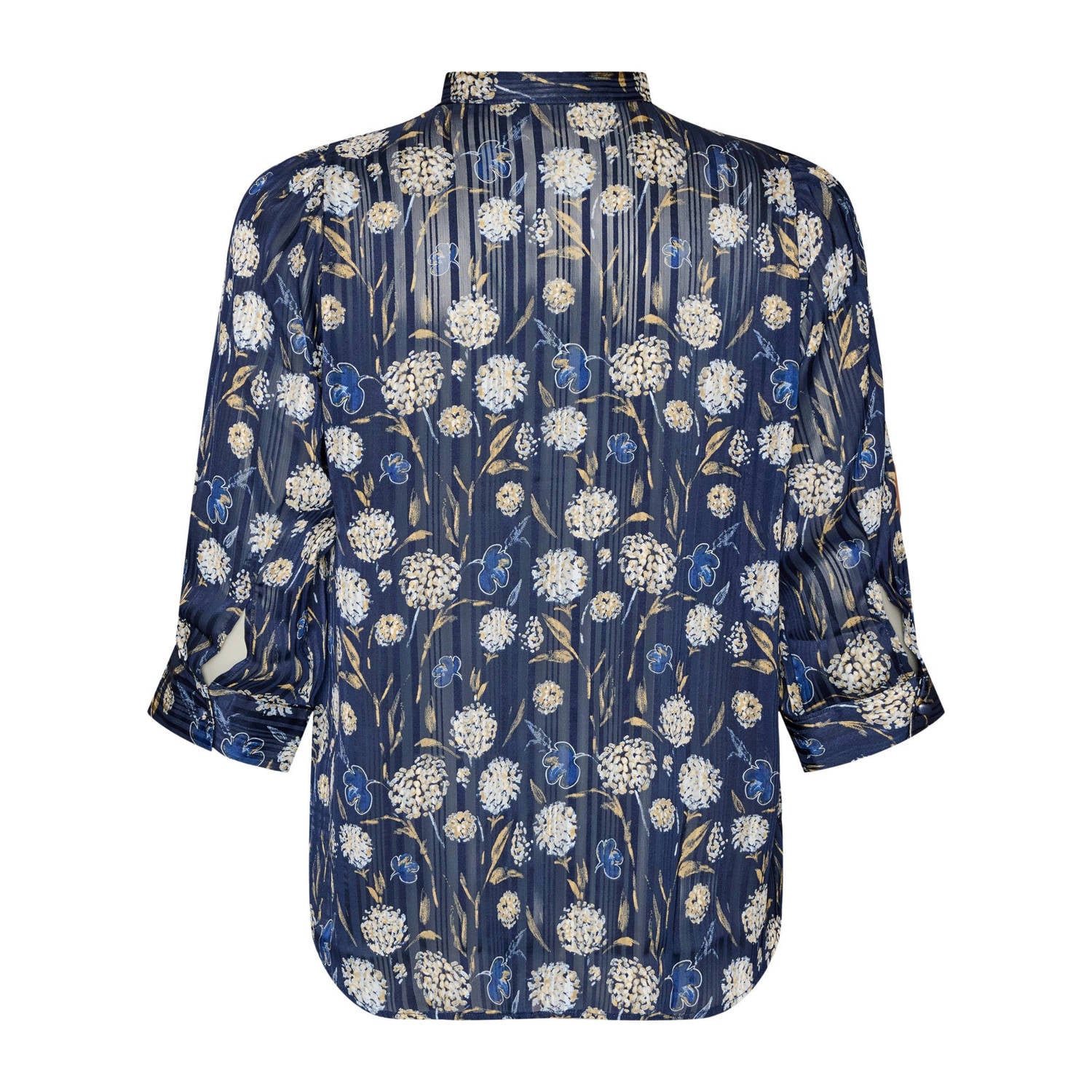 Zizzi Plus Size gebloemde blouse blauw