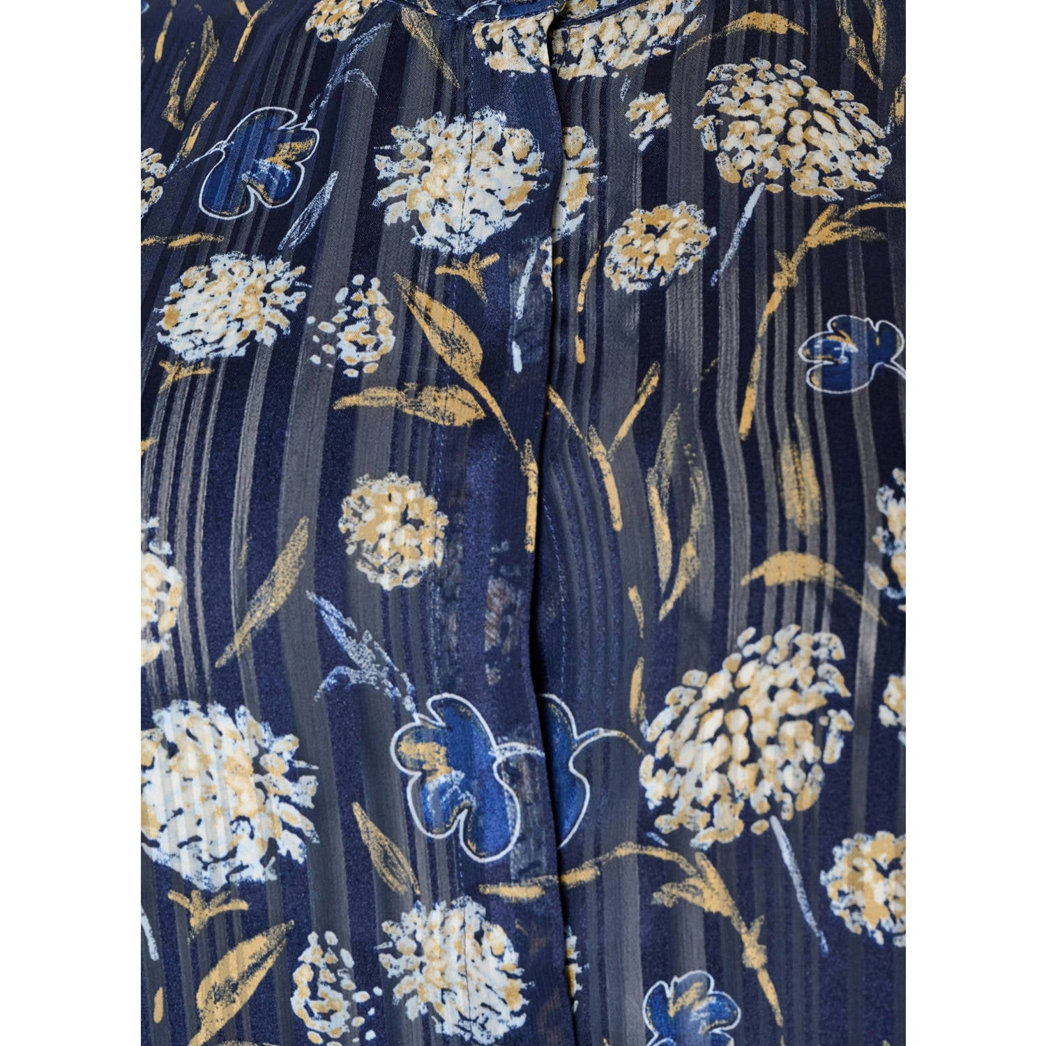 Zizzi Plus Size gebloemde blouse blauw
