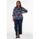 Zizzi Plus Size gebloemde blouse - blauw