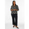 Zizzi Plus Size blouse met print - zwart