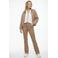 Maicazz & Zizo suèdelook straight leg broek - camel